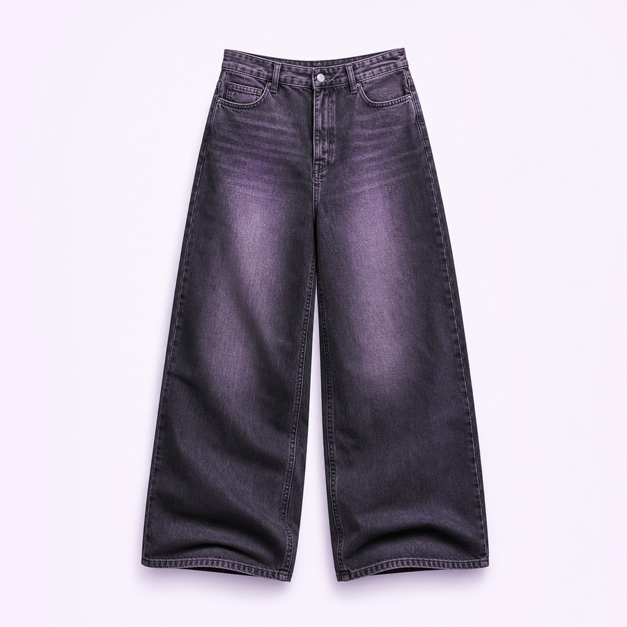 Violet Cast Baggy Jeans