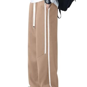 Casual Streetwear Style | Beige Wide-Leg Track Pants Look