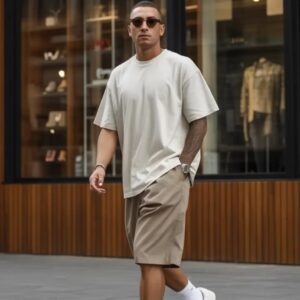 Casual Summer Outfits Men 2026: Relaxed Monochrome Streetwear With Oversized Proportions
